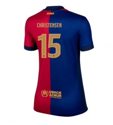 Barcelona Andreas Christensen #15 Primera Equipación Mujer 2024-25 Manga Corta